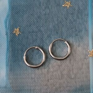 Silver Hoop Earrings